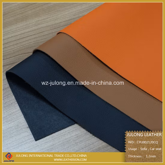 CPU Environmental-Protection Microfiber Faux Upholstery PU Artificial Synthetic Sofa Leather