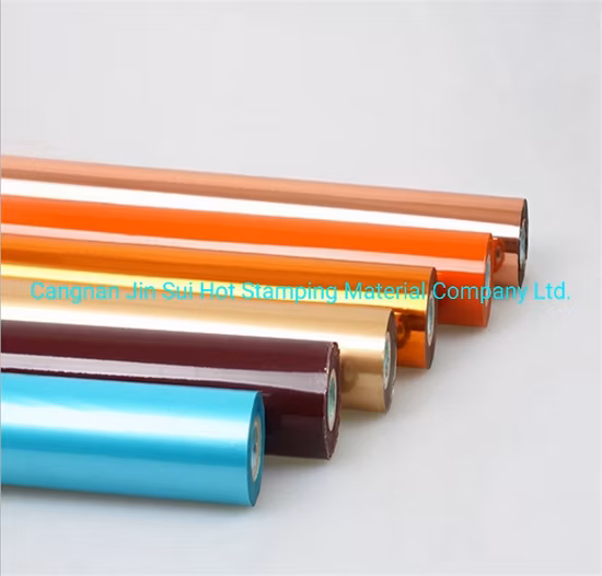 Heat Transfer Film Roll Paper Hot Stamping Foil for Headwear/Gift Ribbon
