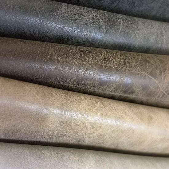 Soft PU Artificial Synthetic Leather Fabric for Shoes Material