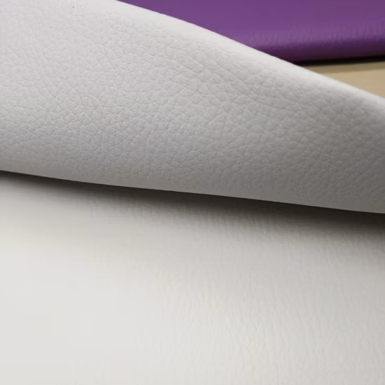 Grs Recycled Two-Tone Effect PVC PU Artificial Synthetic Leather with Eco-Friendly for Contract Healthcare Marine Upholstery Furniture Sofa